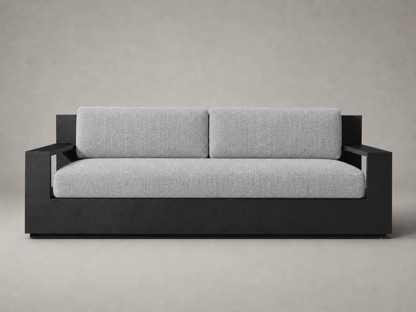 outdoor-two-seat-sofa-aluminum-frame-performance-fabric #Fabric & Color_Performance Woven Chenille Rain