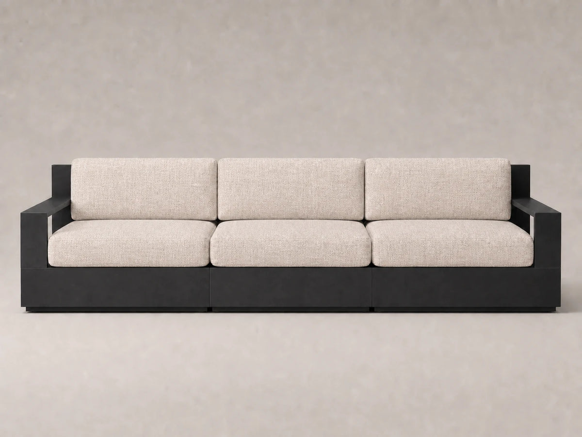 outdoor-modular-three-seat-sofa-aluminum-frame-performance-fabric #Fabric & Color_Heritage Belgian Linen Petal
