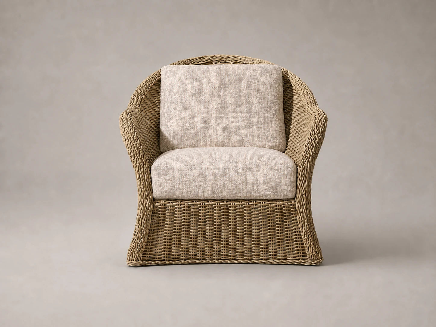 outdoor-lounge-chair-wicker-frame-performance-fabric #Fabric & Color_Heritage Belgian Linen Petal