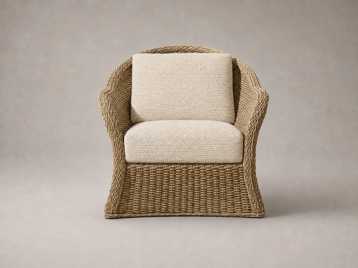 outdoor-lounge-chair-wicker-frame-performance-fabric #Fabric & Color_Performance Woven Chenille Desert