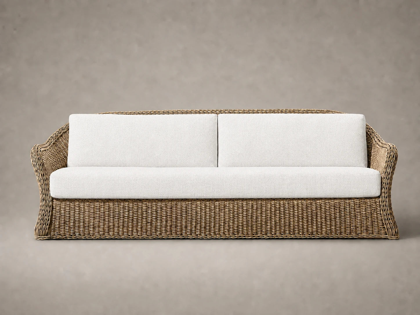 outdoor-sofa-wicker-frame-performance-fabric #Fabric & Color_Performance Woven Chenille Lace