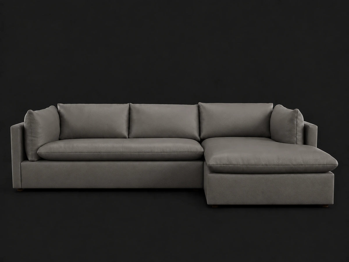 #Fabric & Color_Pebbled Leather Ash
