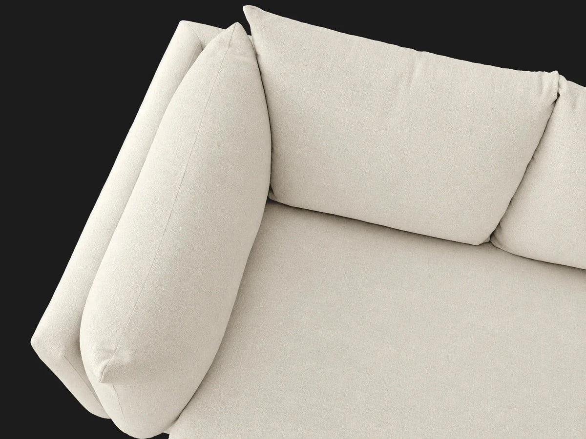 Palmetto Slipcovered Chaise Sectional – Fabric Detail