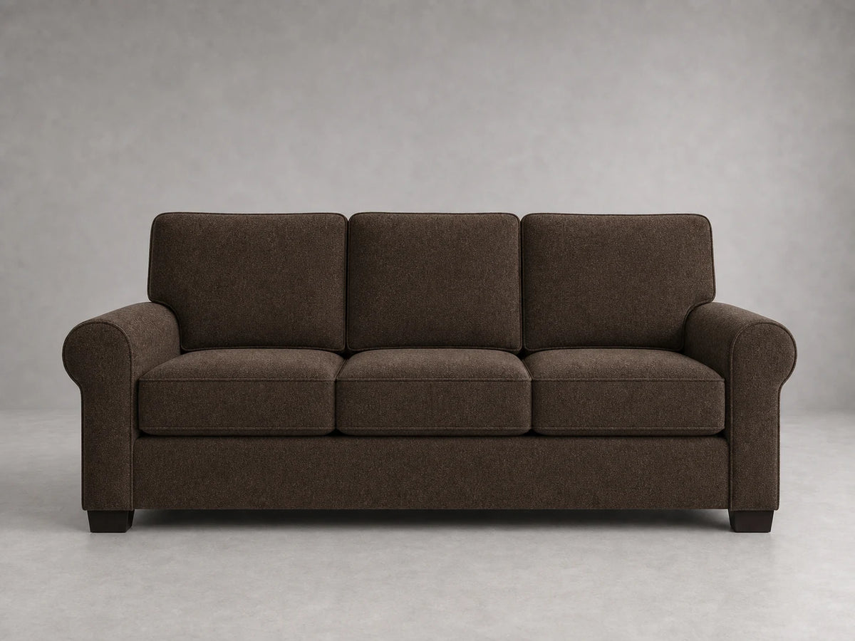 sofa5 in Italian Brushed Wool Cocoa - front #Fabric & Color_Italian Brushed Wool Cocoa