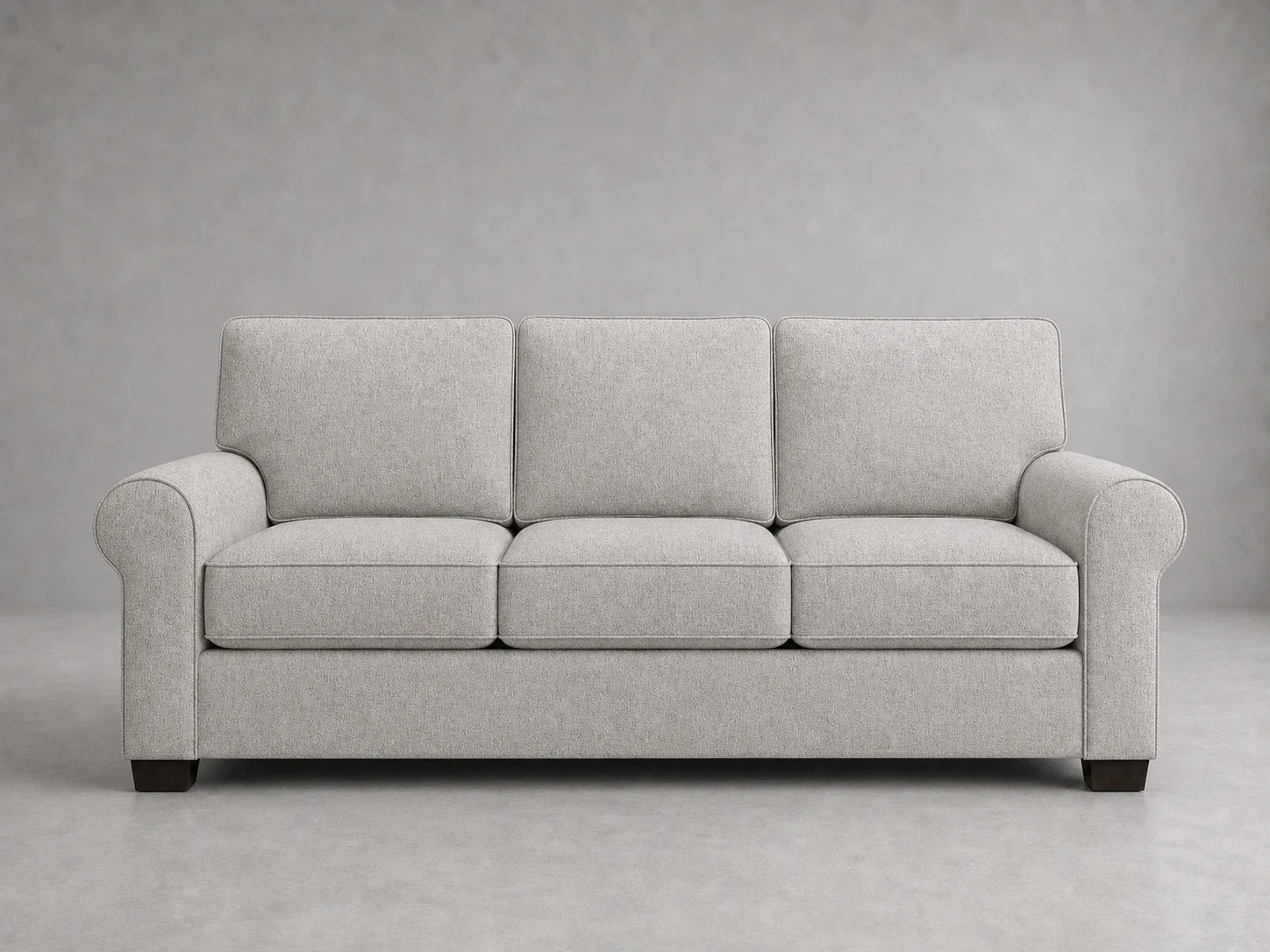sofa5 in Italian Brushed Wool Moon - front #Fabric & Color_Italian Brushed Wool Moon