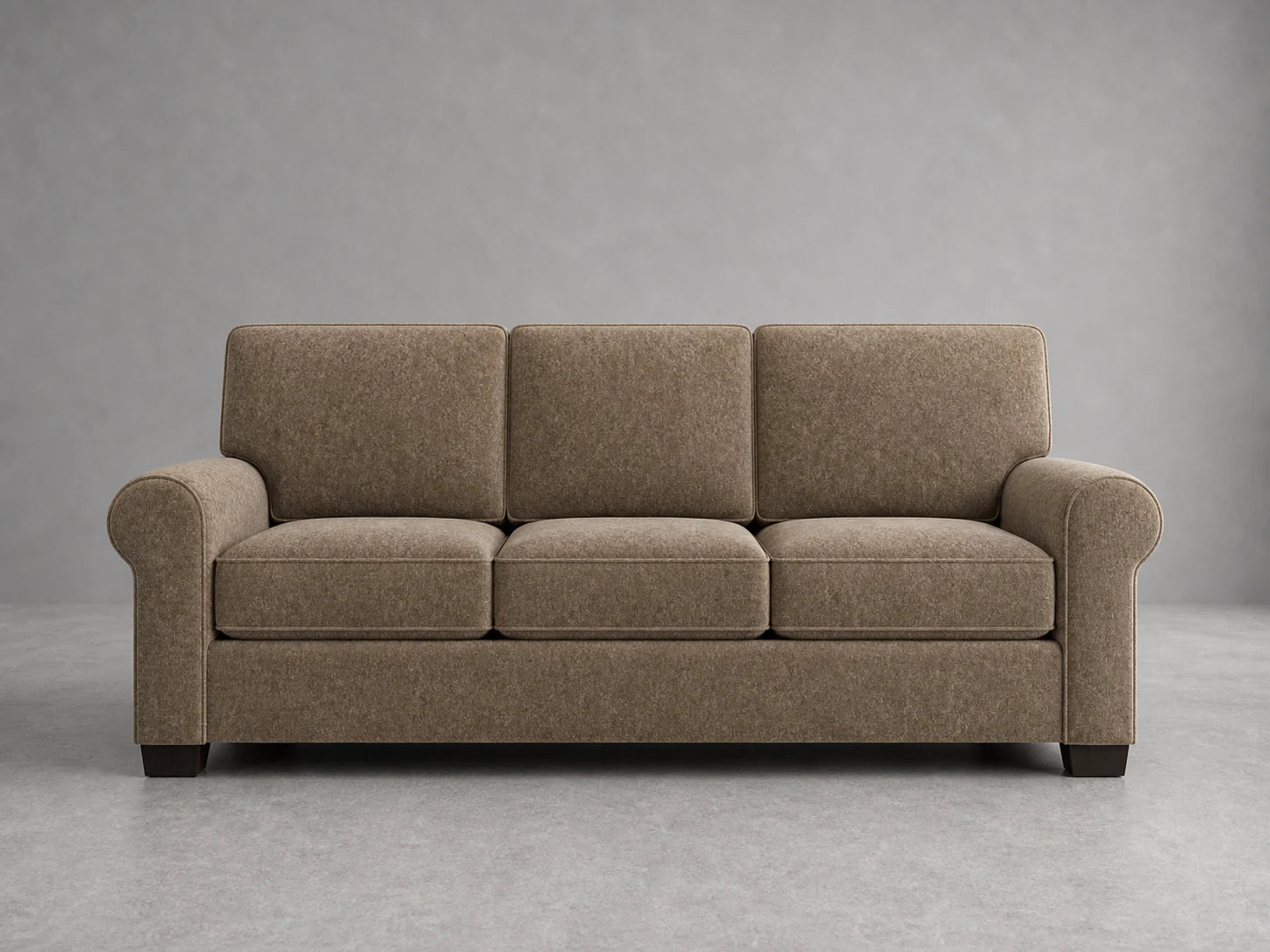 sofa5 in Mohair Mink - front #Fabric & Color_Mohair Mink