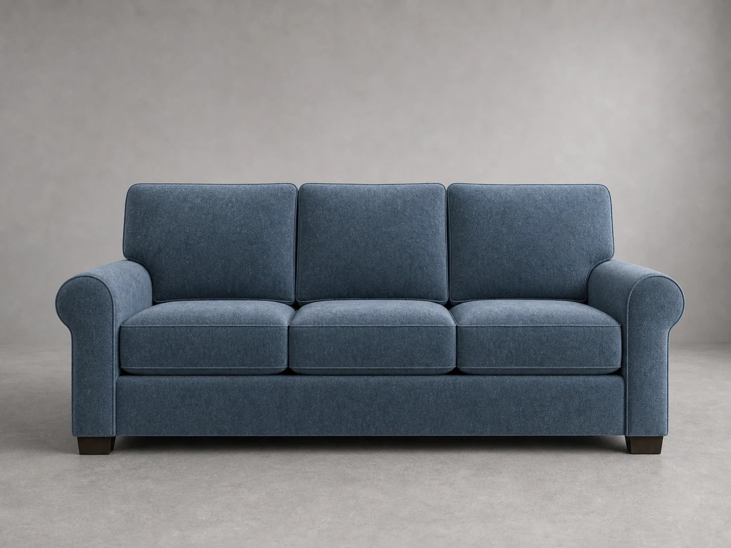 sofa5 in Mohair Slate Blue - front #Fabric & Color_Mohair Slate Blue