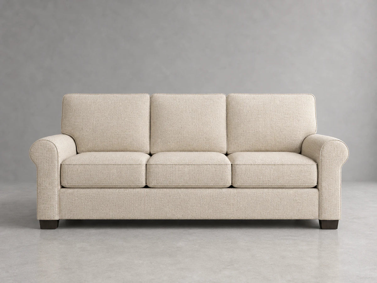 sofa5 in Performance Linen Weave Beige - front #Fabric & Color_Performance Linen Weave Beige