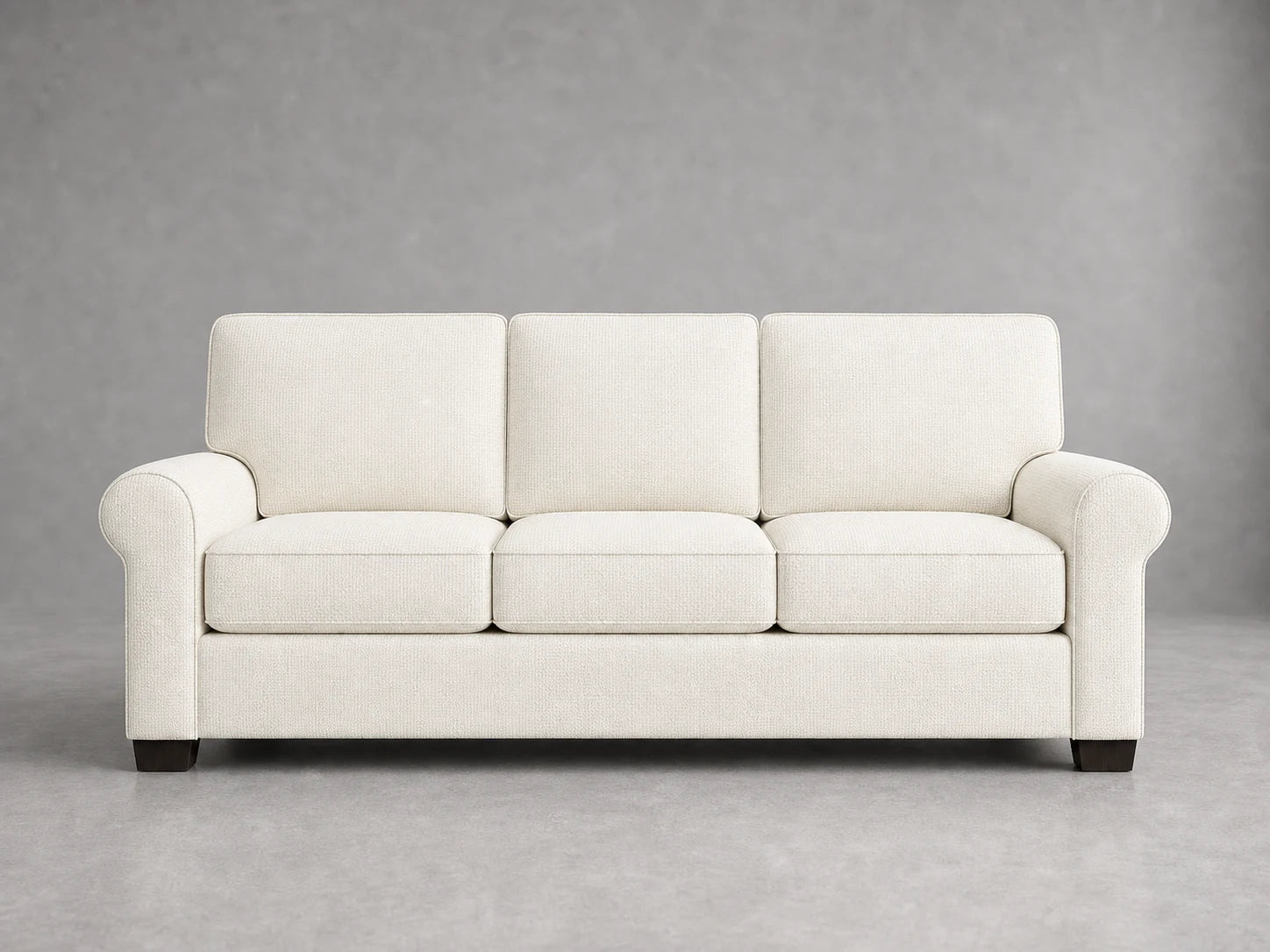 sofa5 in Performance Linen Weave Flour - front #Fabric & Color_Performance Linen Weave Flour