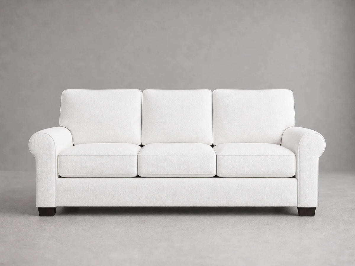 sofa5 in Performance Linen Weave Pure White - front #Fabric & Color_Performance Linen Weave Pure White