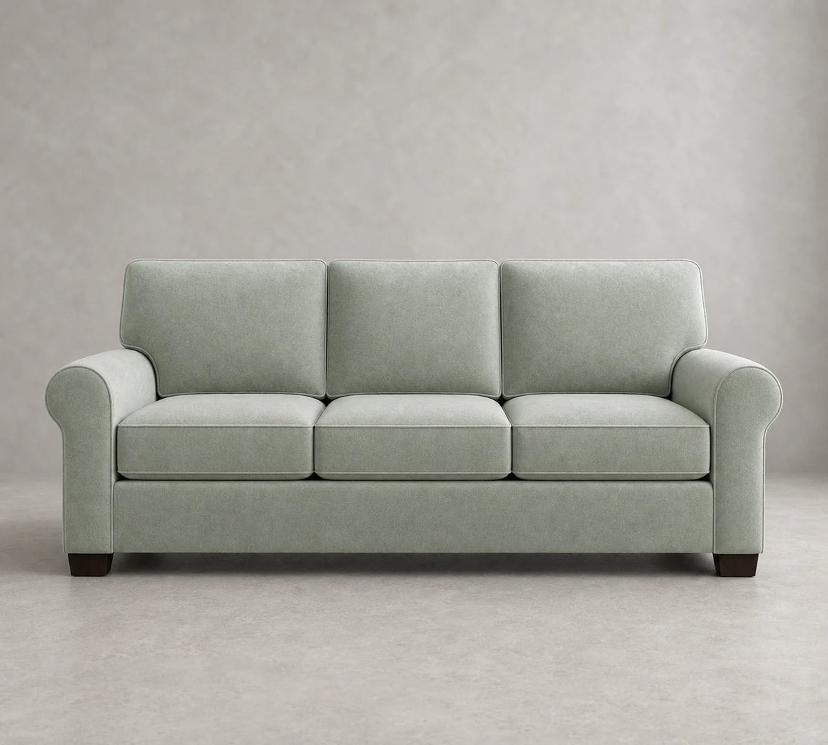 sofa5 in Performance Velvet Seafoam - front #Fabric & Color_Performance Velvet Seafoam