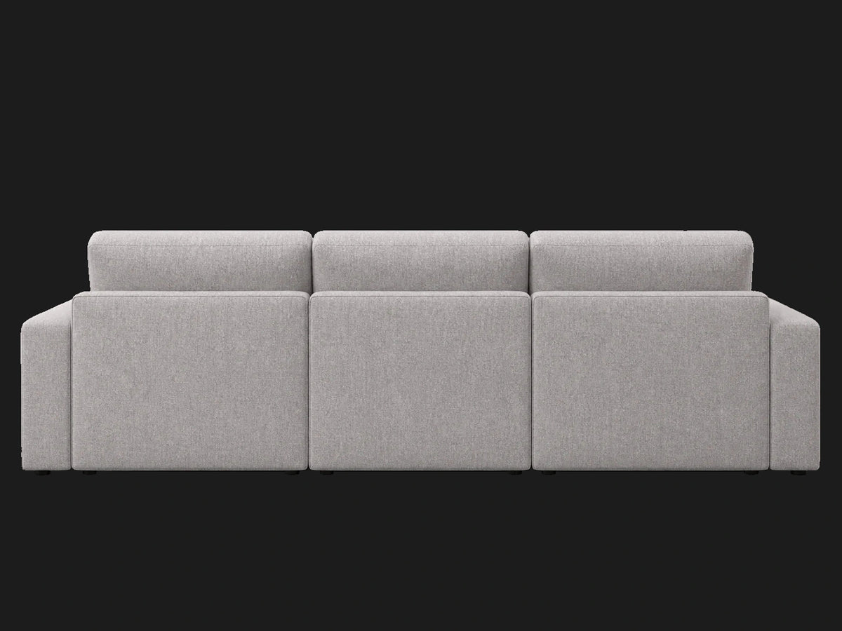 E215560729 sofa back view in Italian Brushed Wool Moon