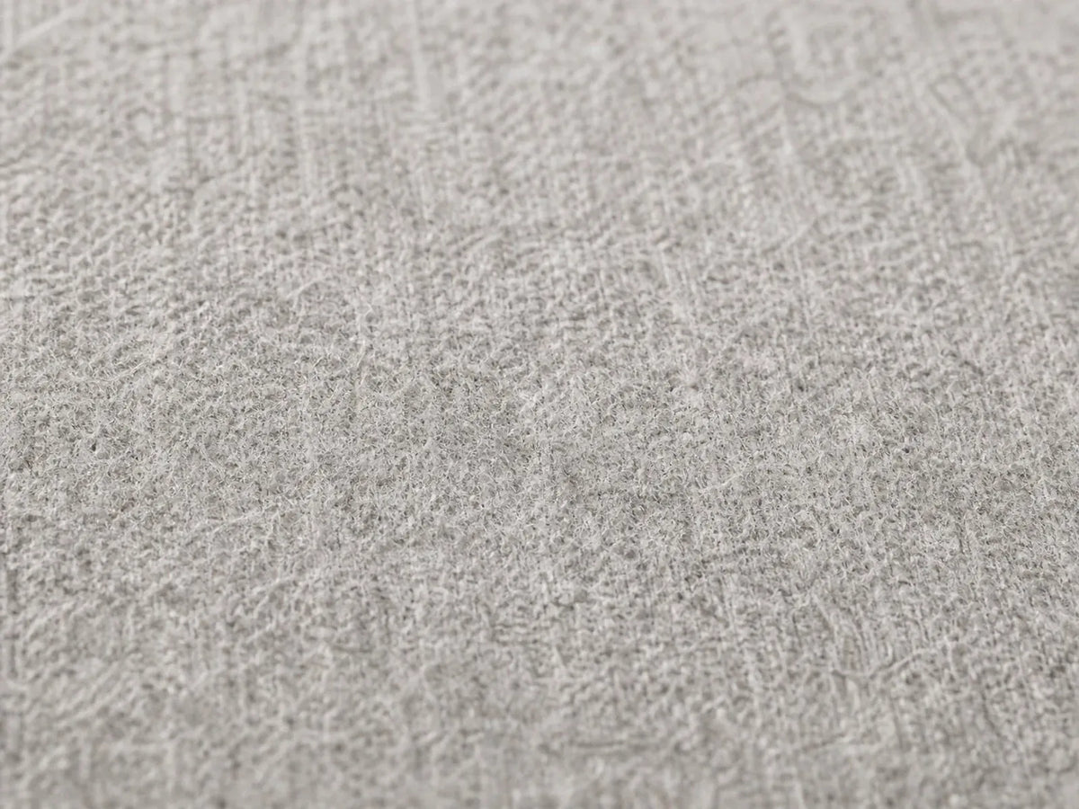 E215560729 sofa detail fabric closeup view in Italian Brushed Wool Moon