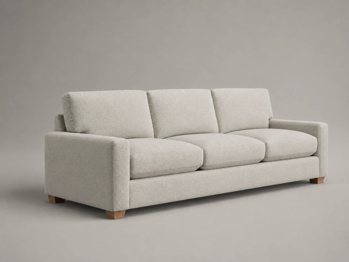 SOFA-MODULAR-SLIPCOVER in Italian Brushed Wool Moon - 45 degree left view
