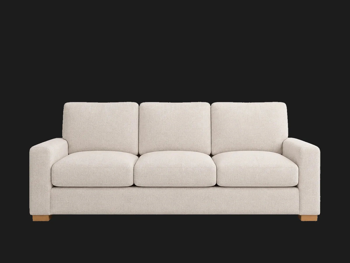 SOFA-MODULAR-SLIPCOVER in Performance Linen Weave Beige - front #Fabric & Color_Performance Linen Weave Beige