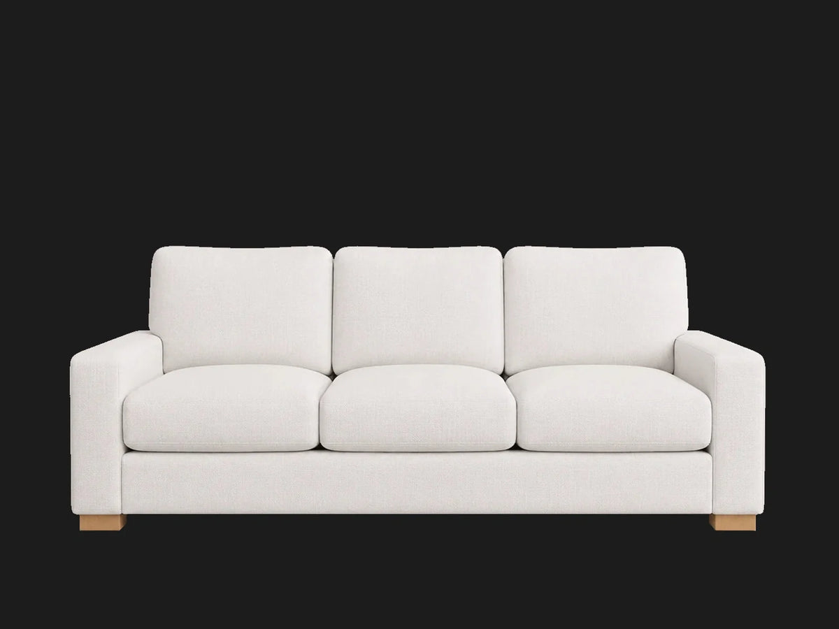 SOFA-MODULAR-SLIPCOVER in Performance Linen Weave Pure White - front #Fabric & Color_Performance Linen Weave Pure White