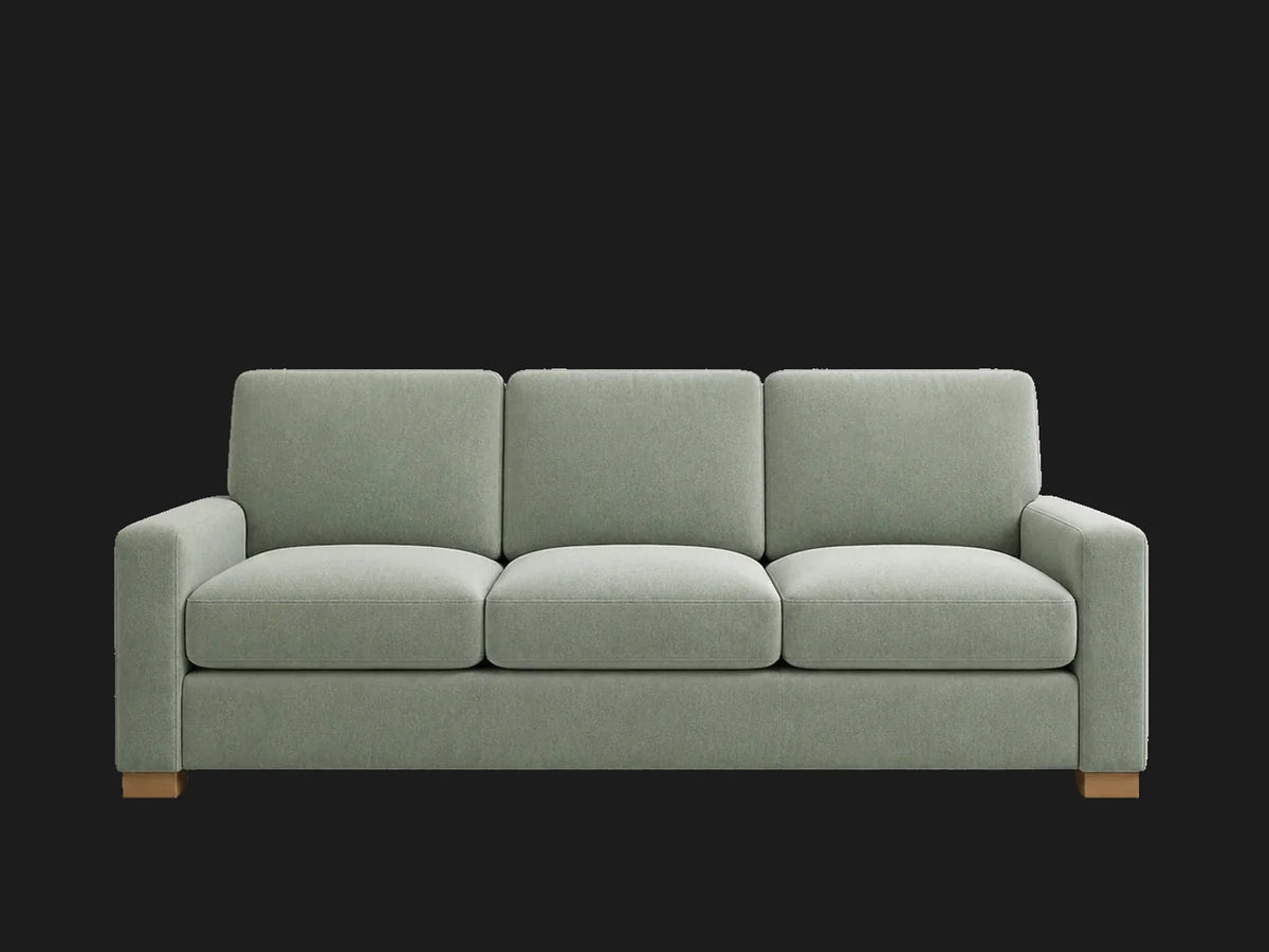SOFA-MODULAR-SLIPCOVER in Performance Velvet Seafoam - front #Fabric & Color_Performance Velvet Seafoam