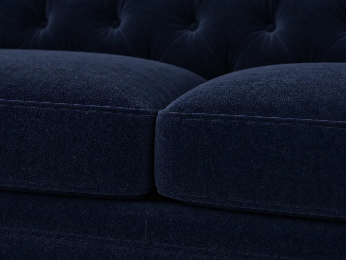 TRS-SF-007 sofa cushion detail in velvet midnight