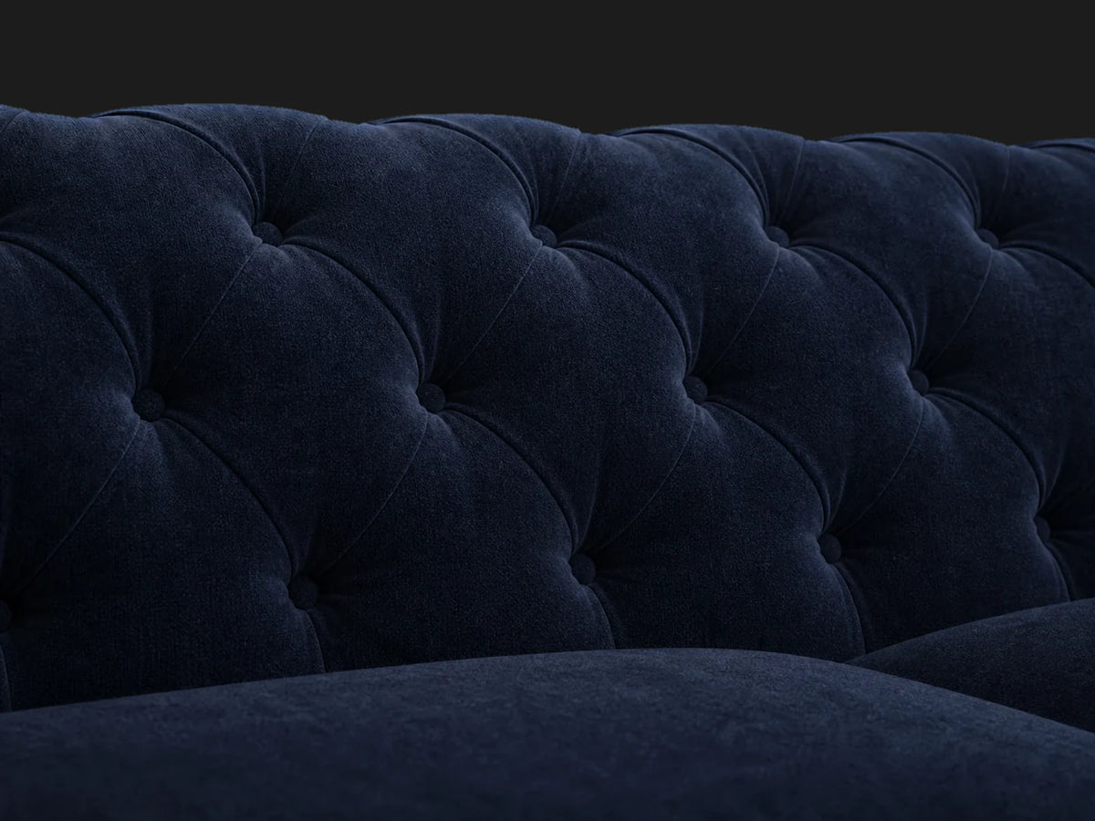 TRS-SF-007 sofa tufting detail in velvet midnight