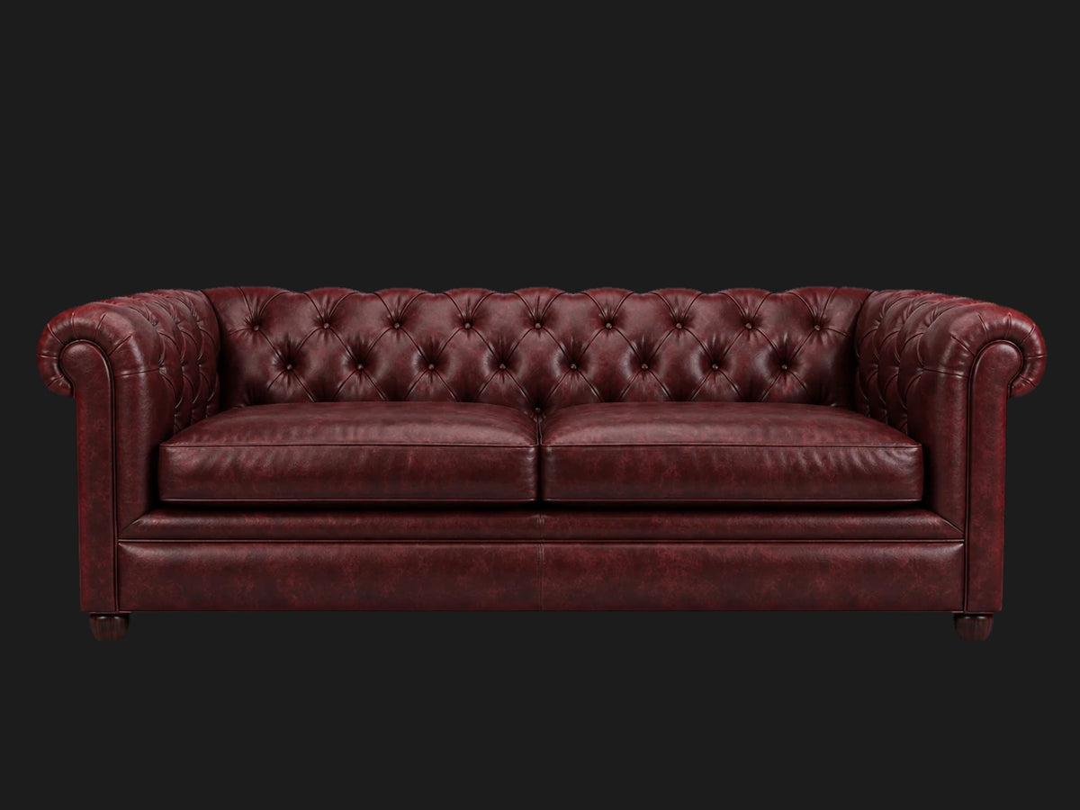 Top Grain Aniline Leather Oxblood #Fabric & Color_Top Grain Aniline Leather Oxblood