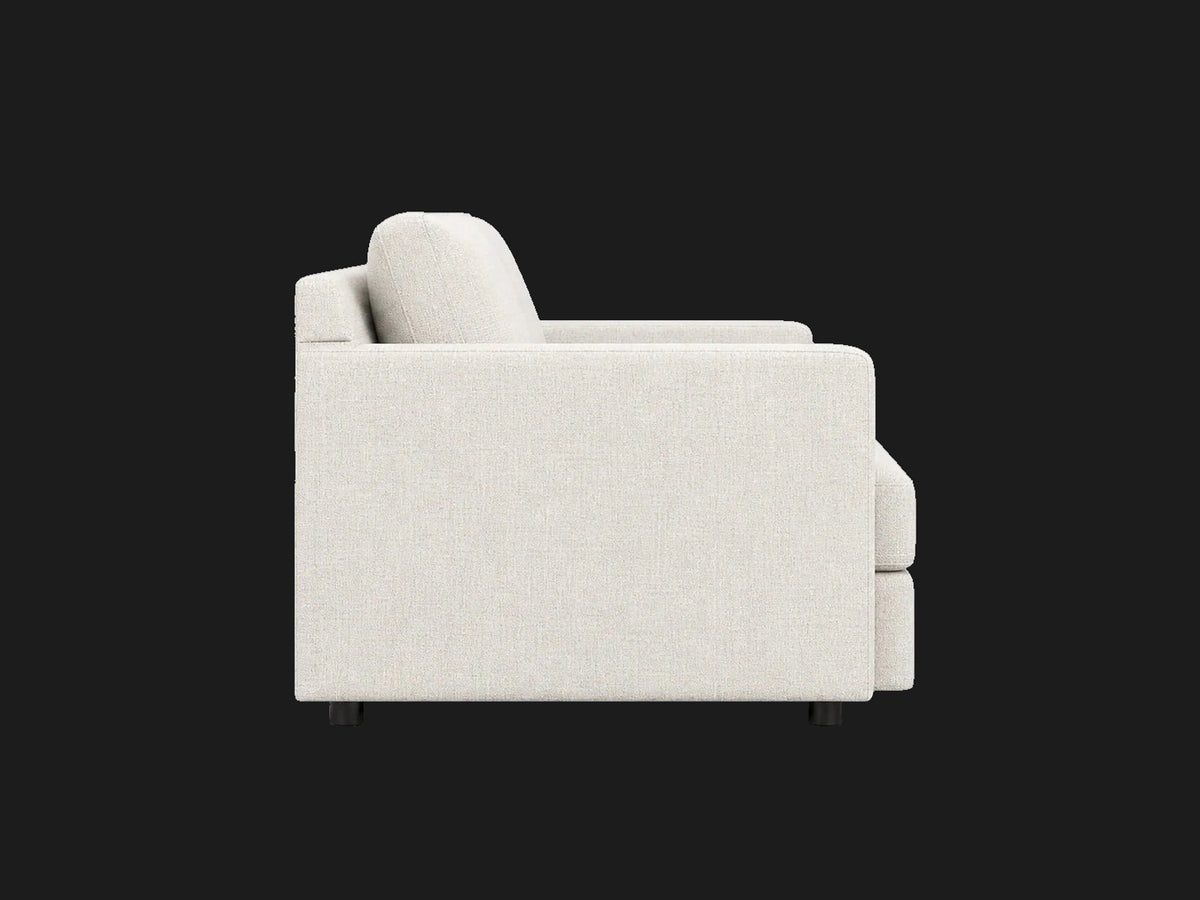 Pacifica sleeper sofa, side closed view
