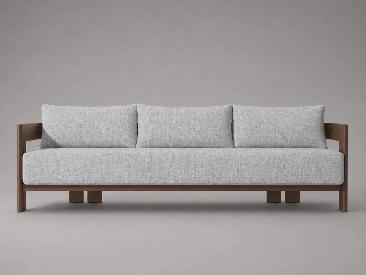 outdoor-sofa-wood-frame-performance-fabric #Fabric & Color_Performance Woven Chenille Rain