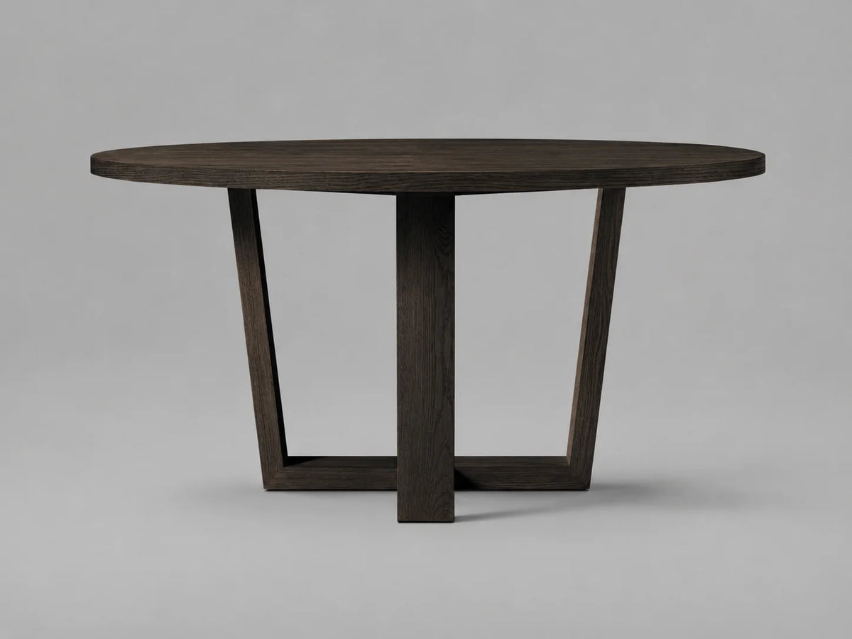 Round Oak Dining Table