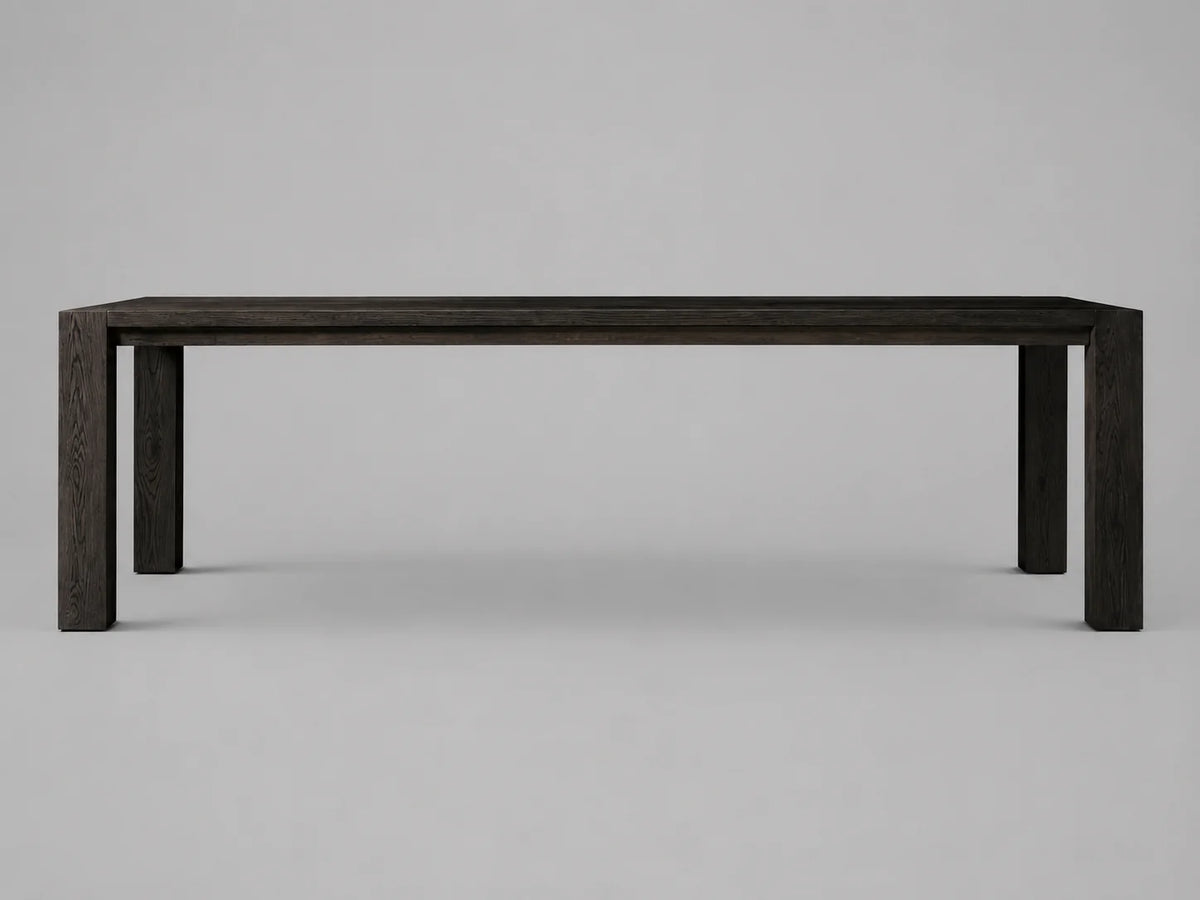 Expandable Solid Oak Dining Table，8-10 seats