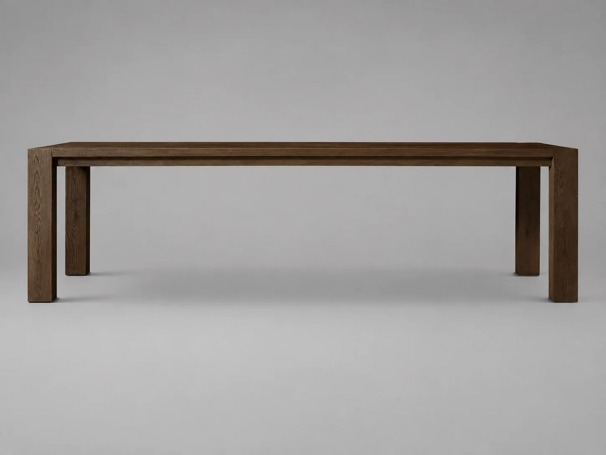 Expandable Solid Oak Dining Table，8-10 seats