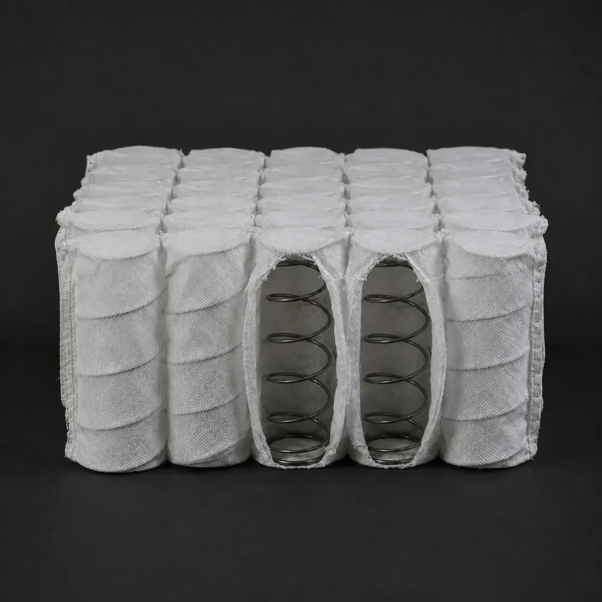 Pocket coil spring unit for upholstered seating support