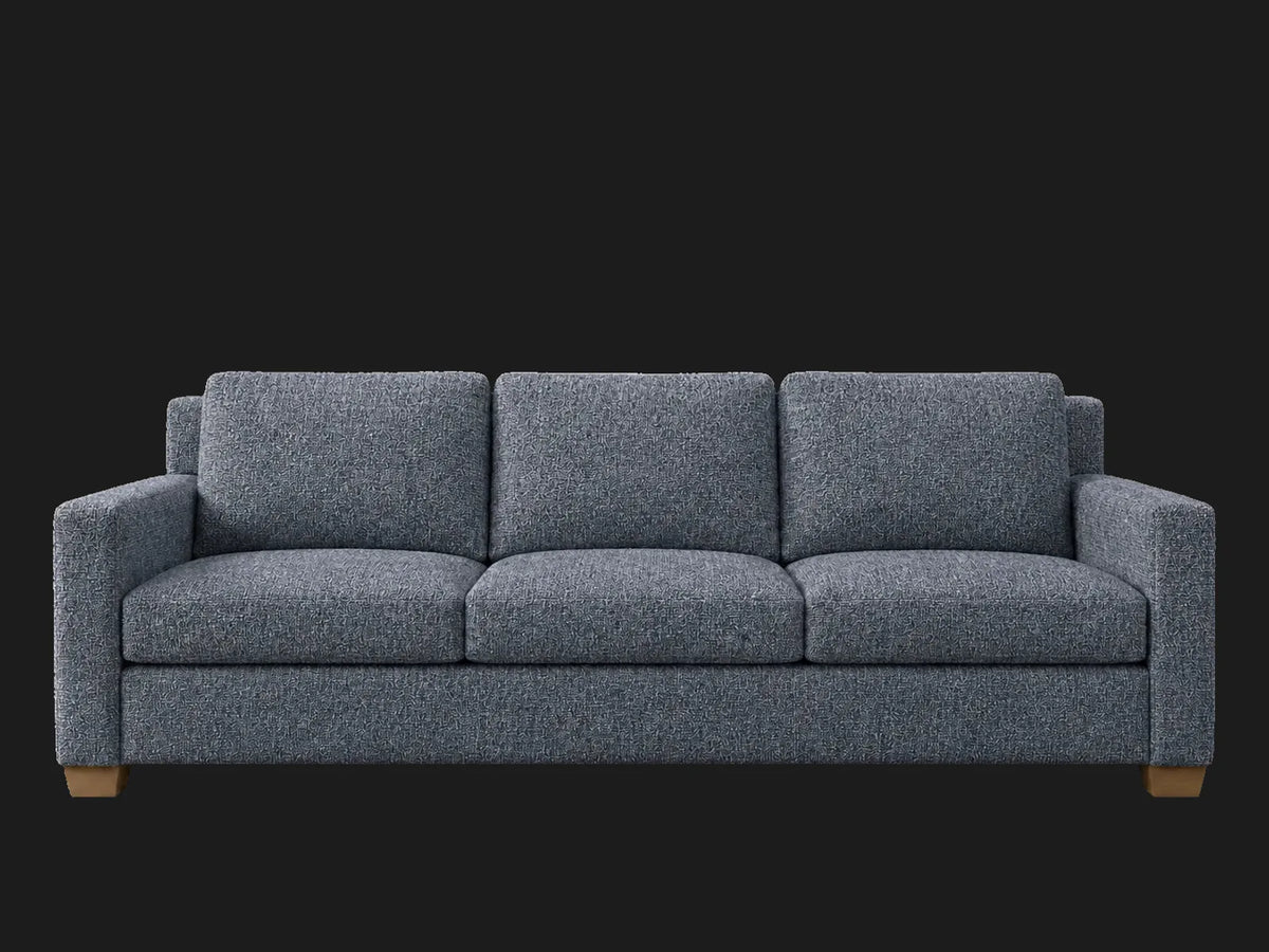 The Nicola Modular Sectional in Heritage Belgian Linen Lake - front #Fabric & Color_Heritage Belgian Linen Lake