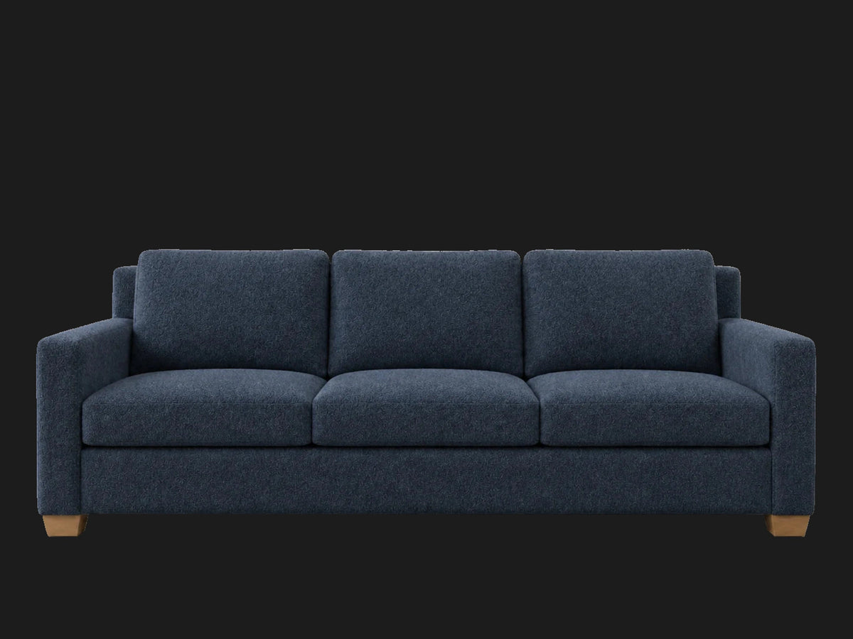 The Nicola Modular Sectional in Italian Brushed Wool Harbor - front #Fabric & Color_Italian Brushed Wool Harbor
