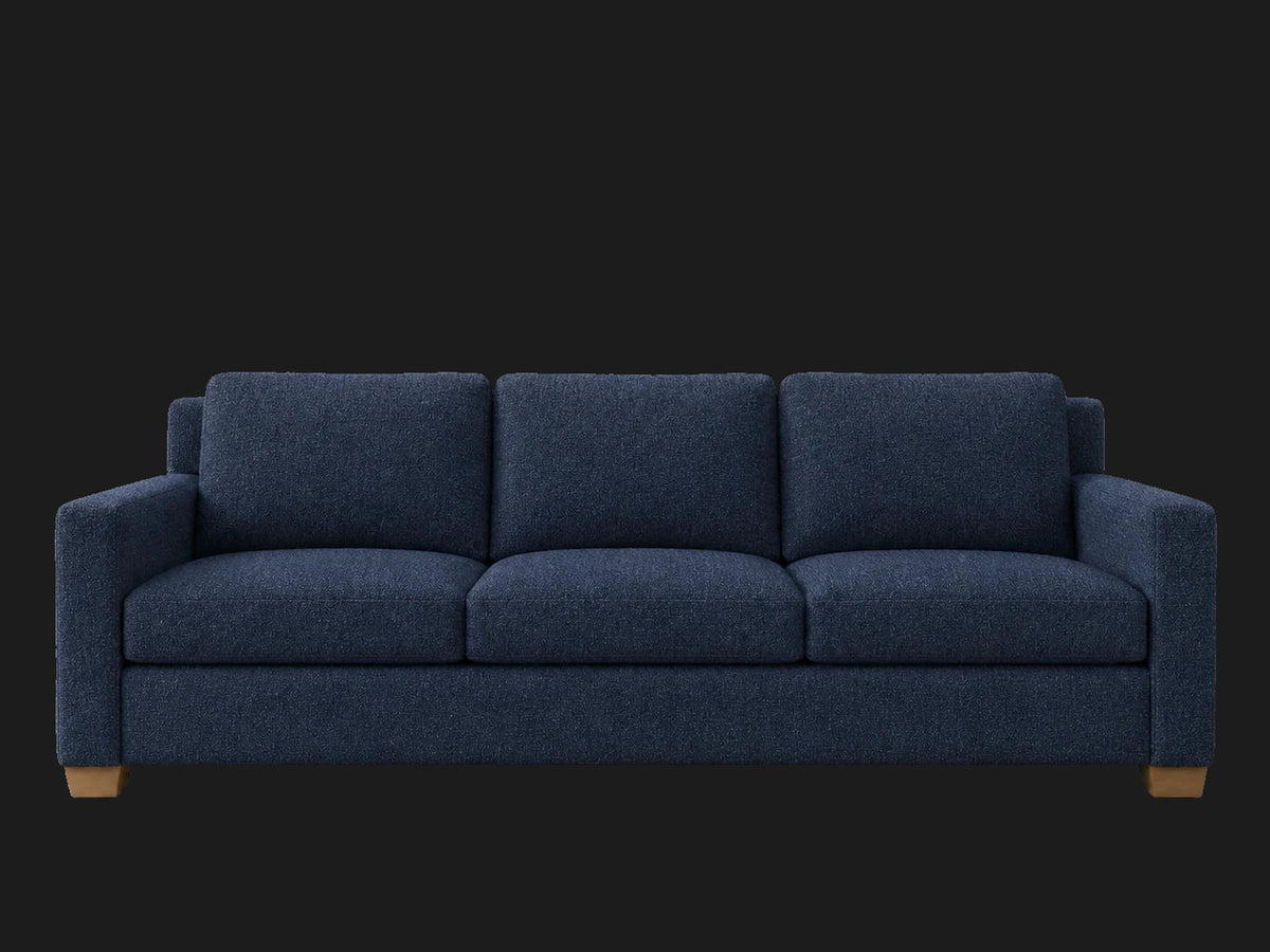 The Nicola Modular Sectional in Performance Linen Weave Bay - front #Fabric & Color_Performance Linen Weave Bay