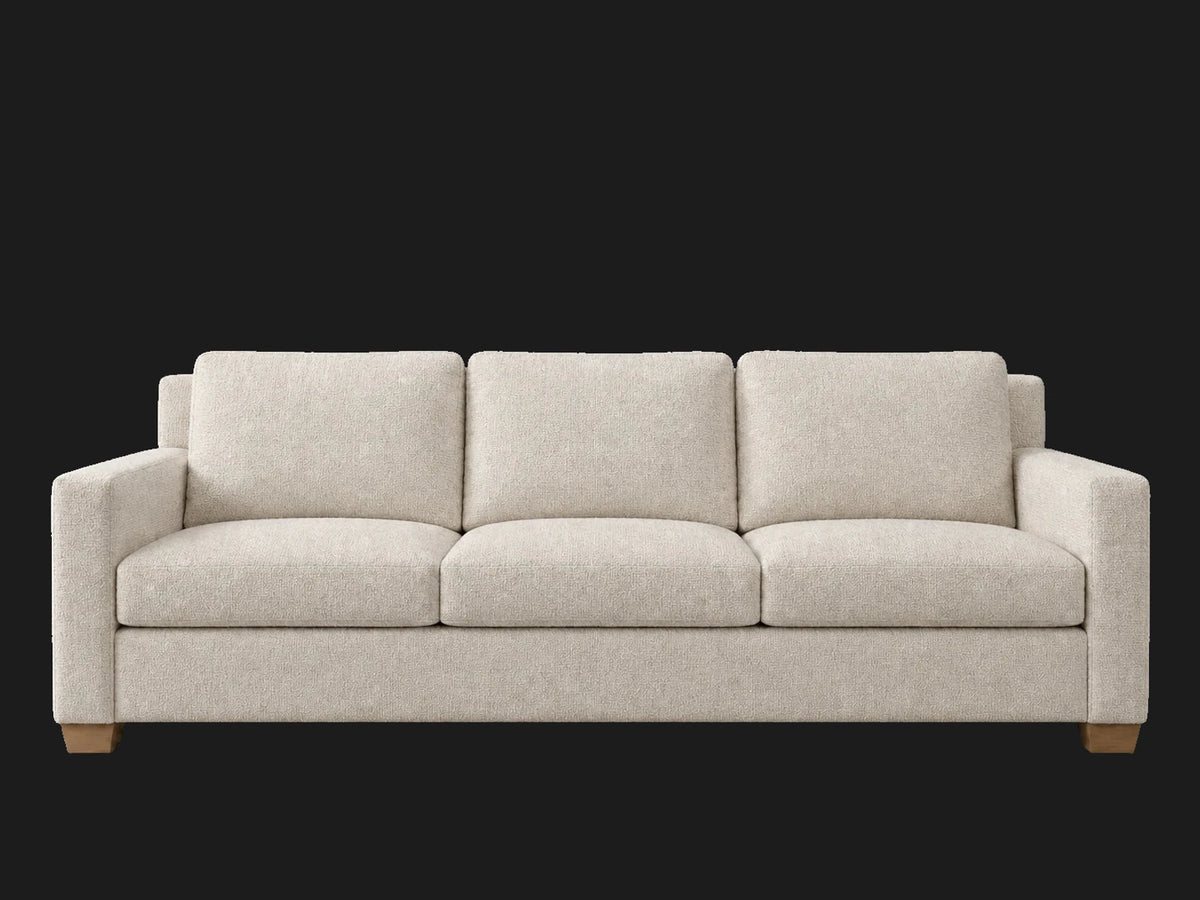 The Nicola Modular Sectional in Performance Linen Weave Beige - front #Fabric & Color_Performance Linen Weave Beige
